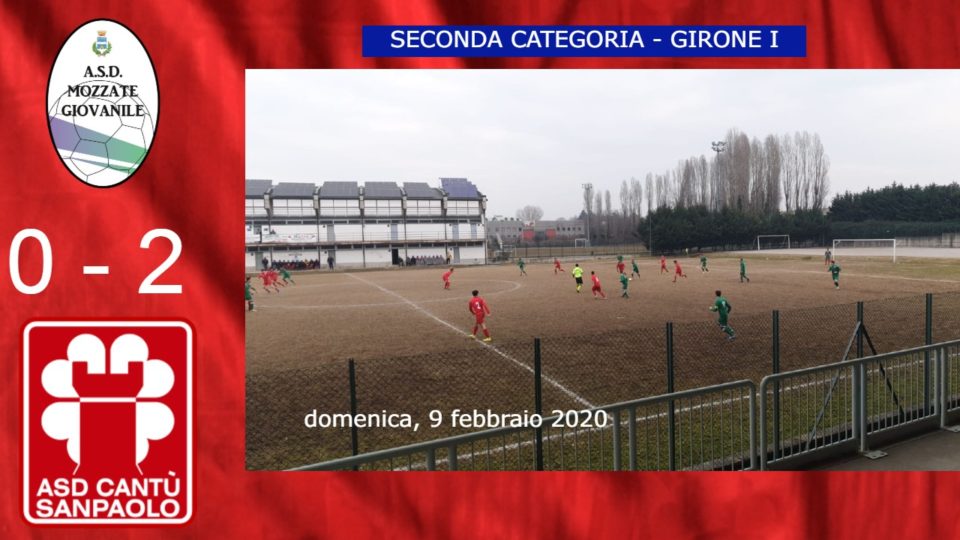 Prima Squadra: Mozzate Giovanile vs Cantù Sanpaolo 0 – 2