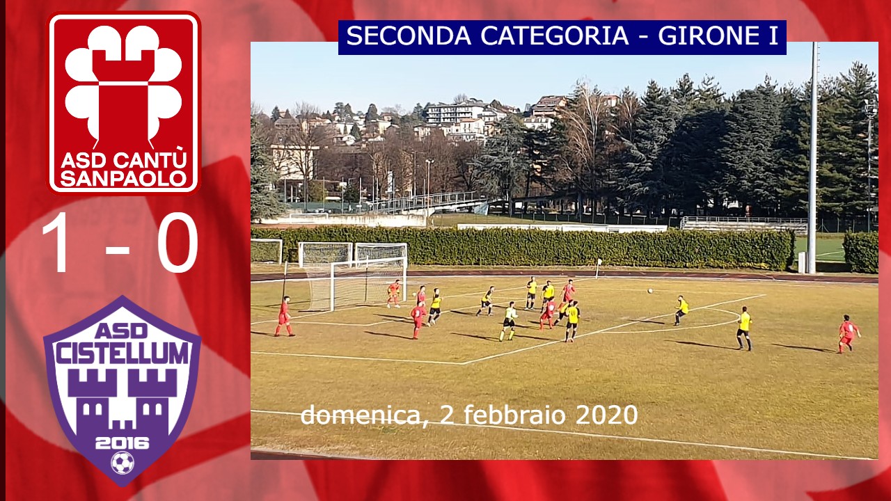 Prima Squadra: Cantù Sanpaolo vs Cistellum 2016 1 – 0