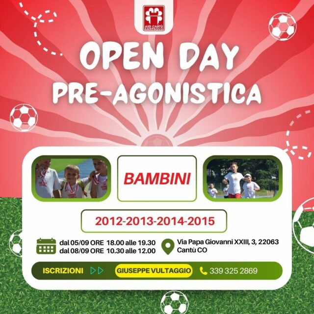 Open Day Pre-Agonistica (Dal 2012 al 2015)